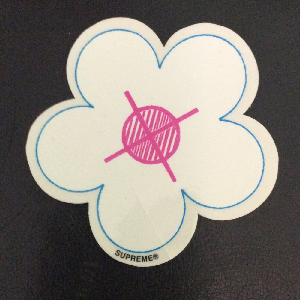 Supreme Flower Sticker Rare